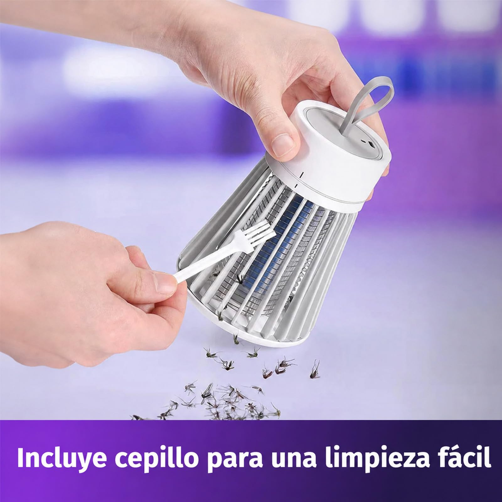 Zapfie Antimosquitos, Zapfie Lampara Antimosquitos, Zapfie Mosquito Lamp, Lámpara Antimosquitos para Acampada, Lámpara Antimosquitos Recargable, Recargable, Resistente Al Agua IPX4 (Rojo)