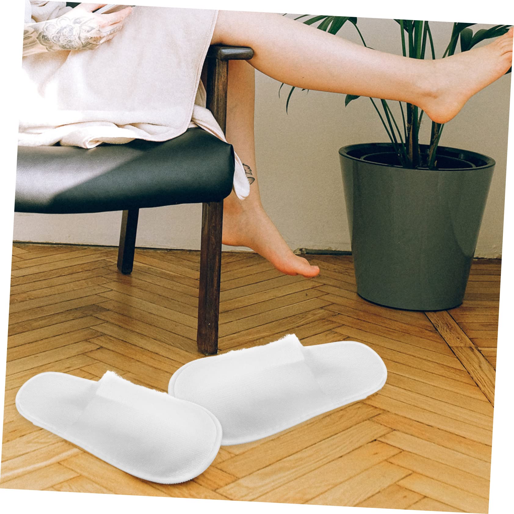 NULYLU Hotel Guest Slippers Disposable Washable Slippers for Guests 24 Pcs Bulk Pack