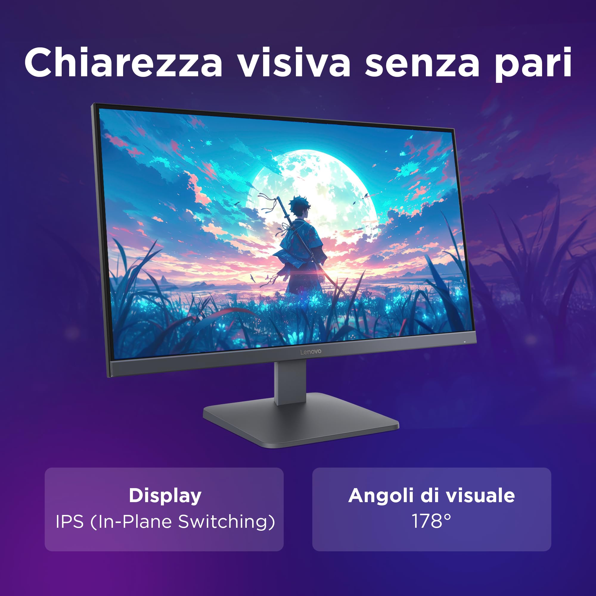 Lenovo LOQ 27-10 Monitor Gaming 27" 200Hz, 0.5 ms, IPS FHD (1920x1080) AMD FreeSync Premium, DP 1.4, 2x HDMI 2.1, VESA 100x100