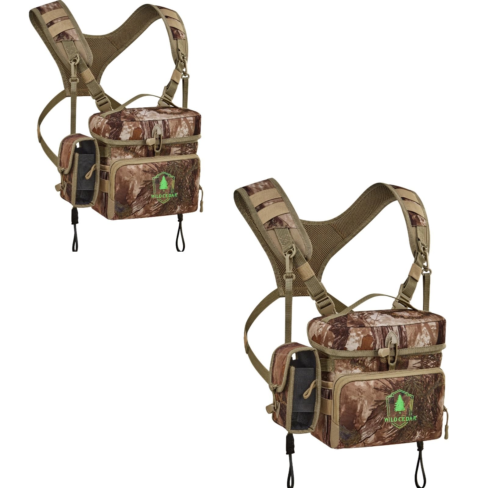Wild Cedar Bino Harness Chest Pack - M + Bino Harness Chest Pack - L