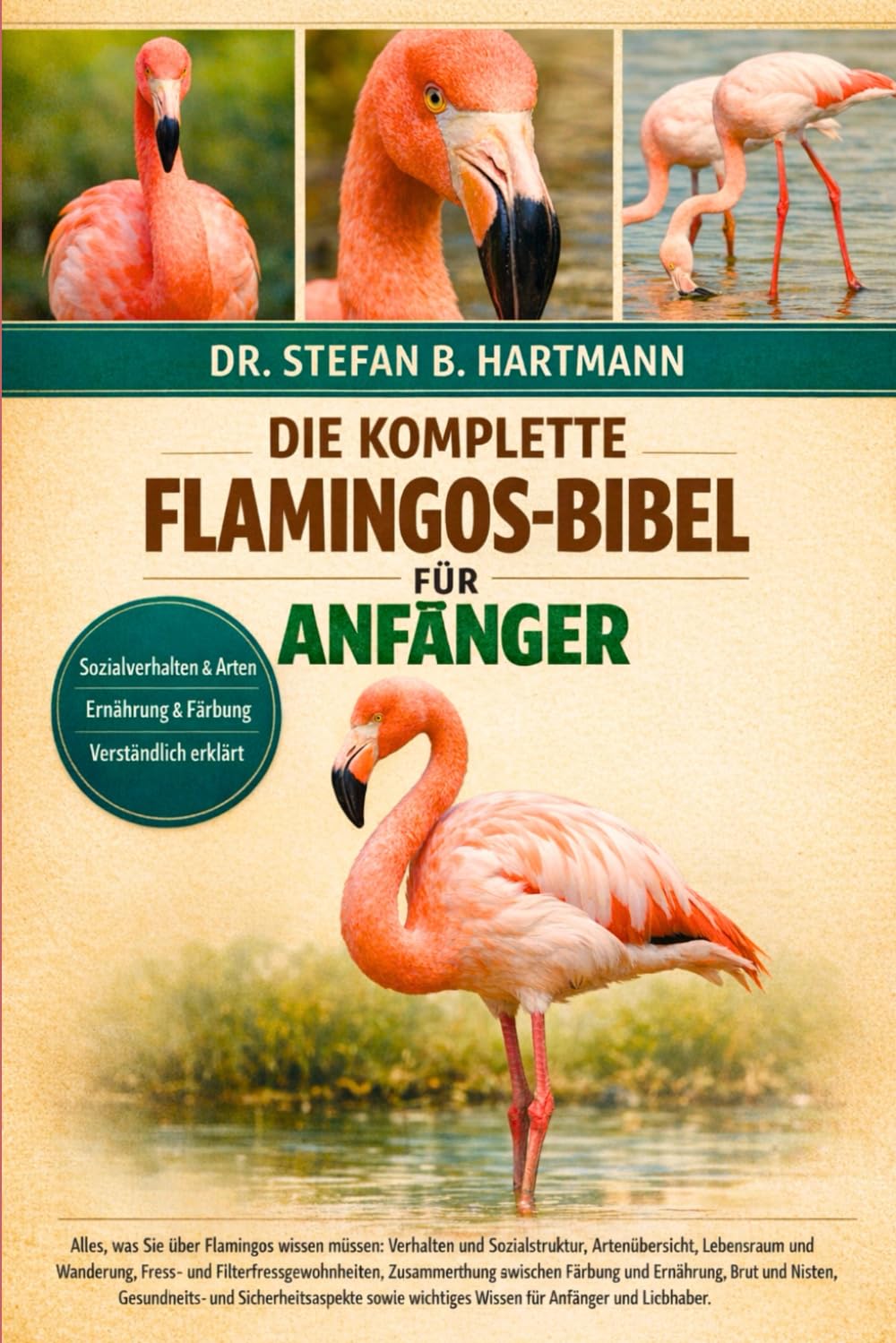 DIE KOMPLETTE FLAMINGOS-BIBEL FÜR ANFÄNGER: Alles, was Sie über Flamingos wissen müssen: Verhalten und Sozialstruktur, Artenübersicht, Lebensraum ... wichtiges Wissen für Anfänger und Liebhaber.