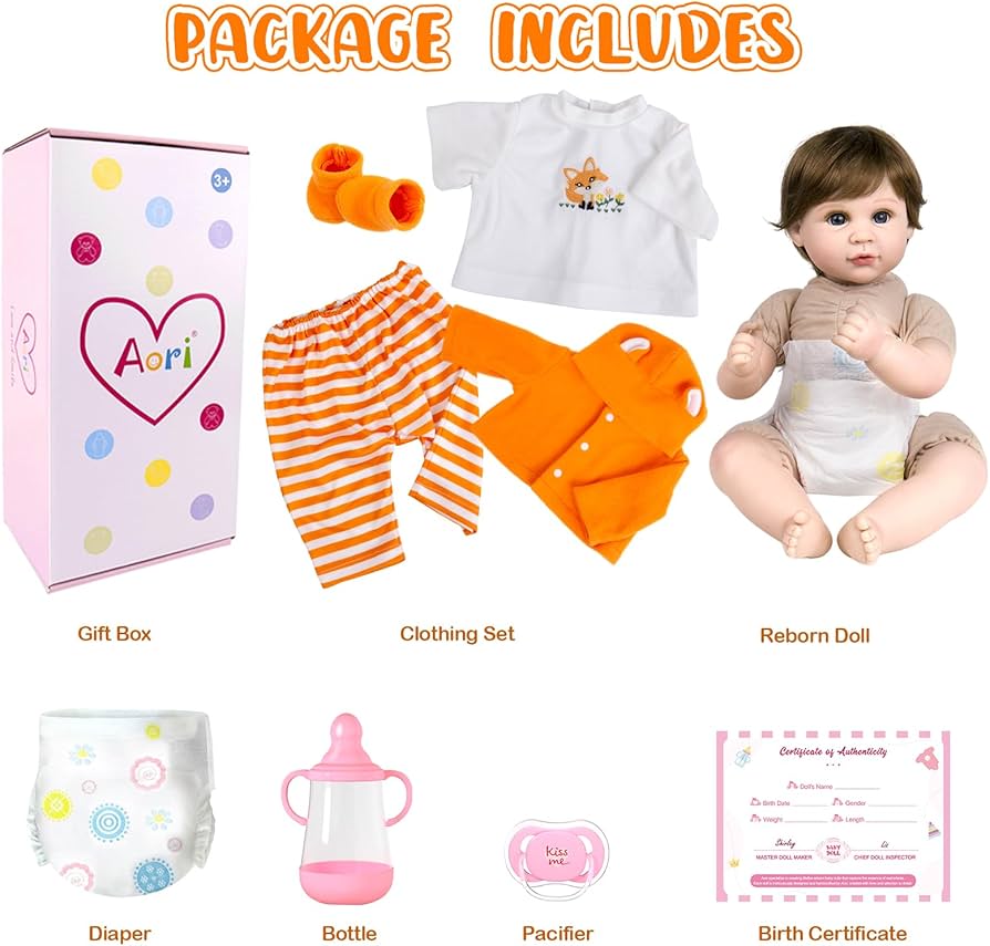 Amazon.co.jp: Aori 本物そっくりのリボーンベビードール - 22インチ