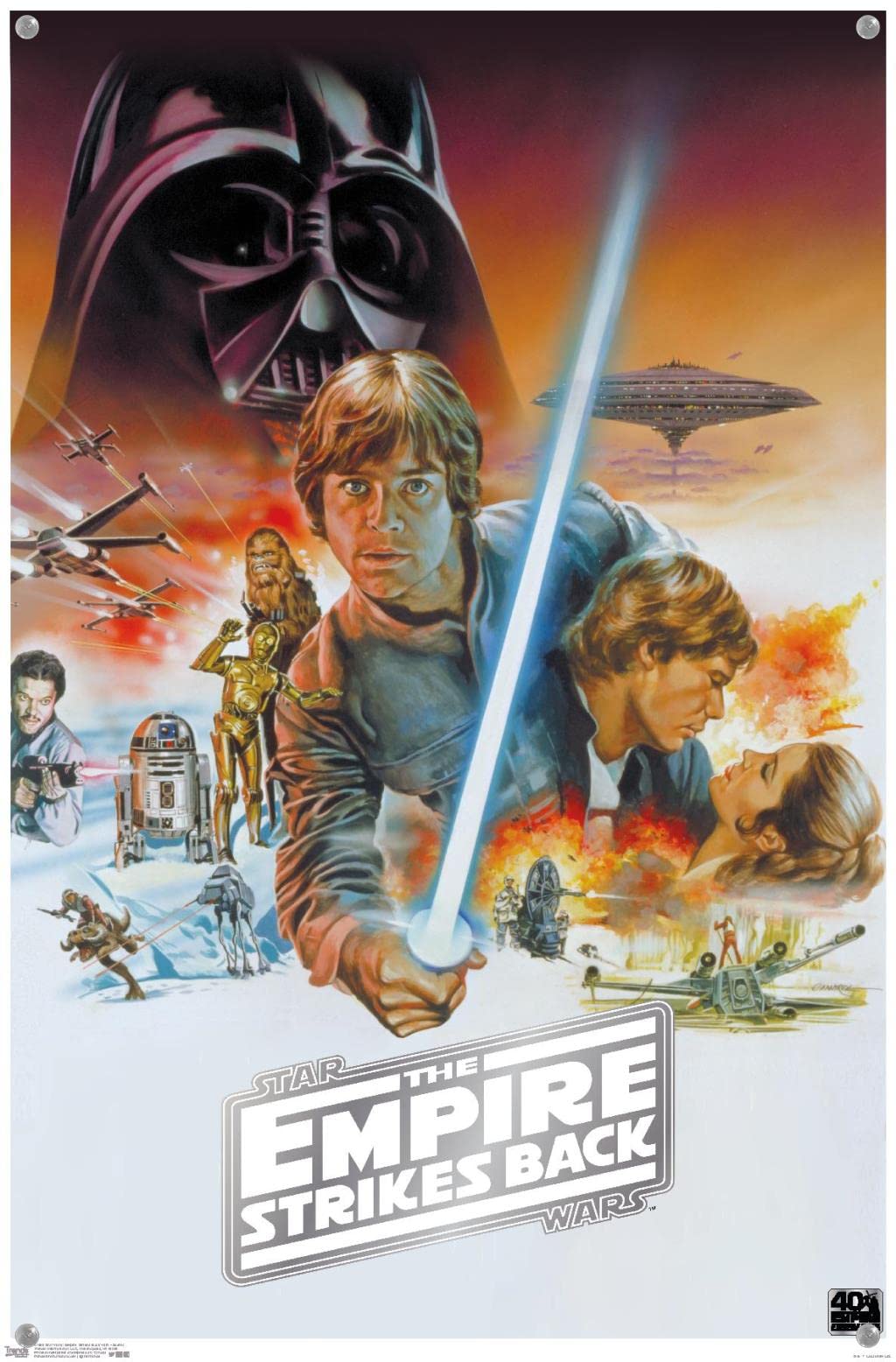 Amazon.co.jp: スターウォーズ: 帝国の逆襲 40th - 風光明媚な壁掛け