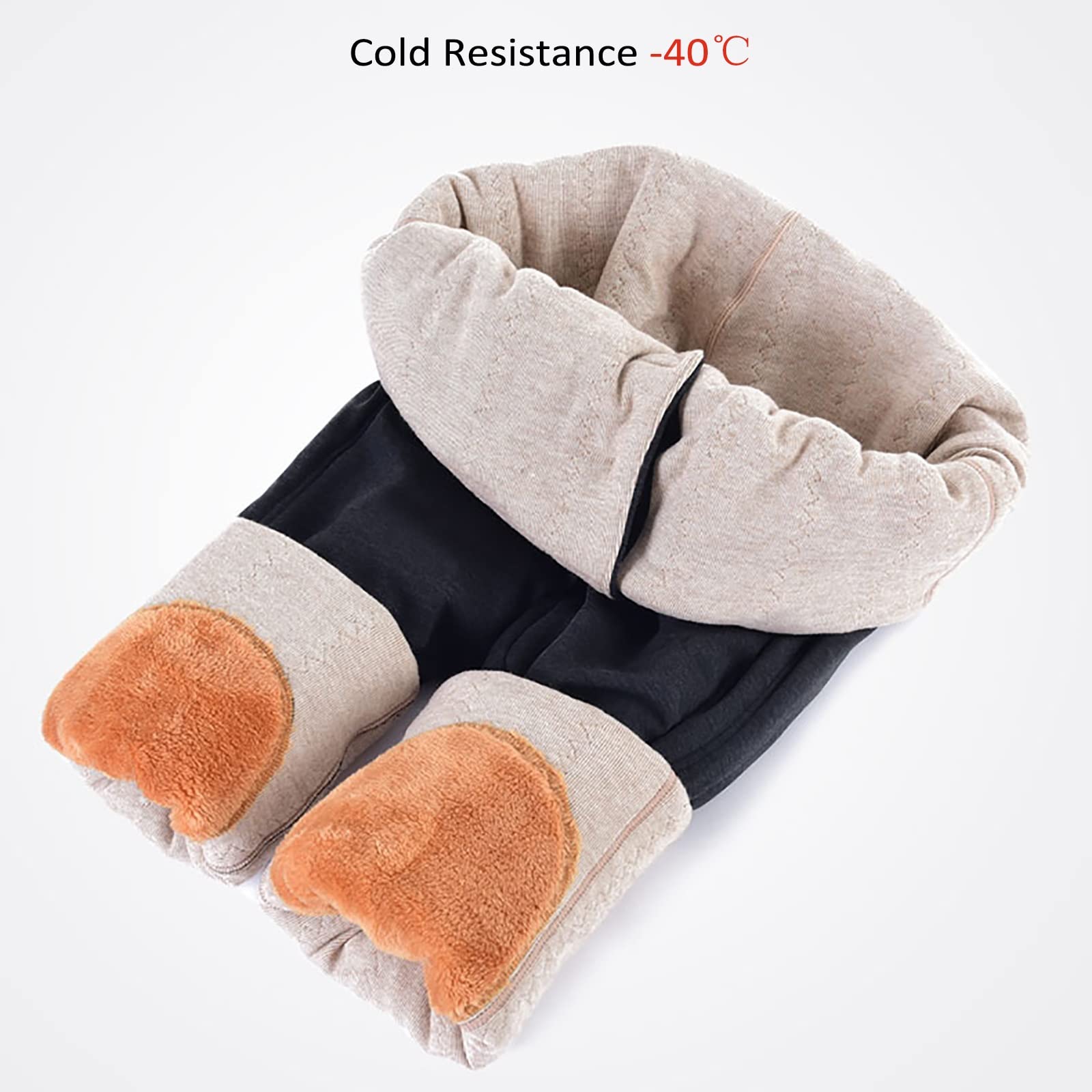 G&F Hombres Leggings Térmicos Calzoncillos Largos Forrado Vellón Parte Inferior Ropa Interior Capa Base Invierno