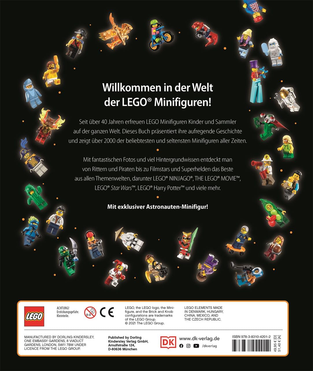 LEGO® Minifiguren Die offizielle Geschichte: Mit exklusiver Astronauten Minifigur. Limitierte Sammlerausgabe