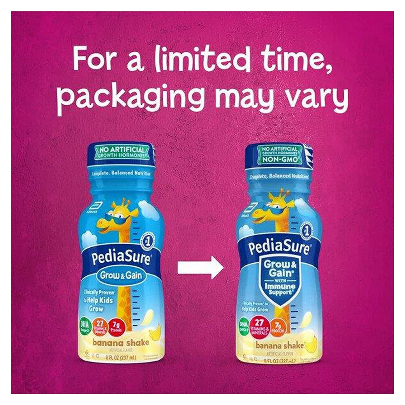 Buy PediaSure Grow & Gain Kids Nutritional Shake, with Protein, DHA