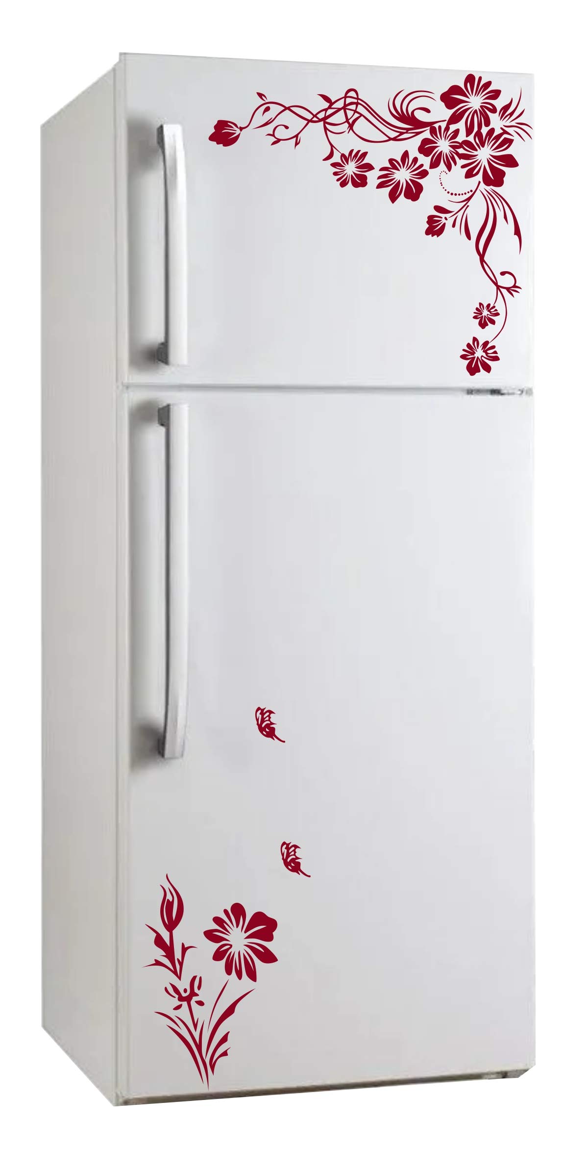 Sticker Studio Sun Flowers Fridge Sticker (PVC,Vinyl,Size - 58 CM X 53 CM)
