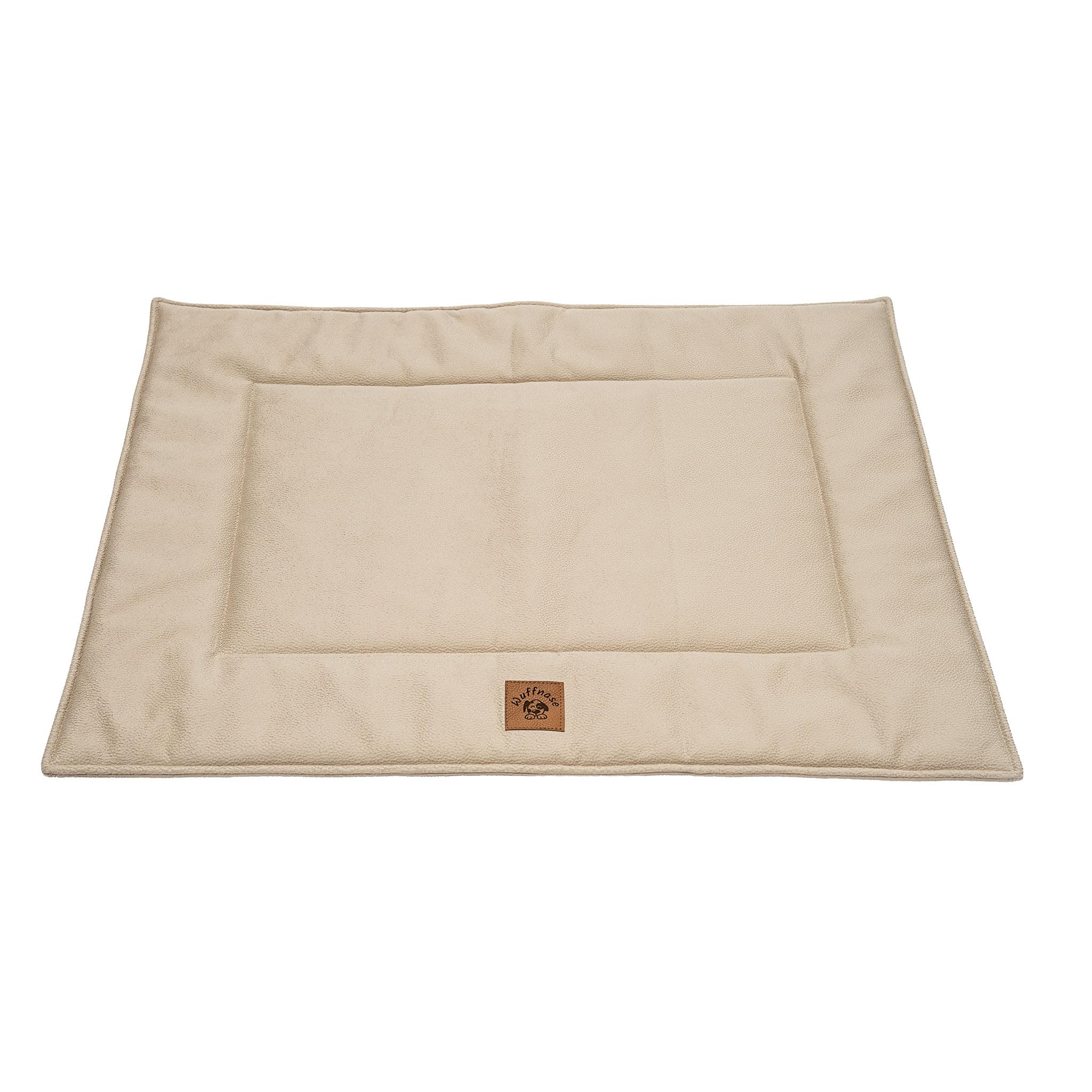 WUFFNASE Anti-Haar Hundedecke 'Ella', Beige, 84 x 64 cm | Indoor Outdoor, Ideal für Couch oder Auto Rückbank, Made in Germany, Hochwertige Produktqualität