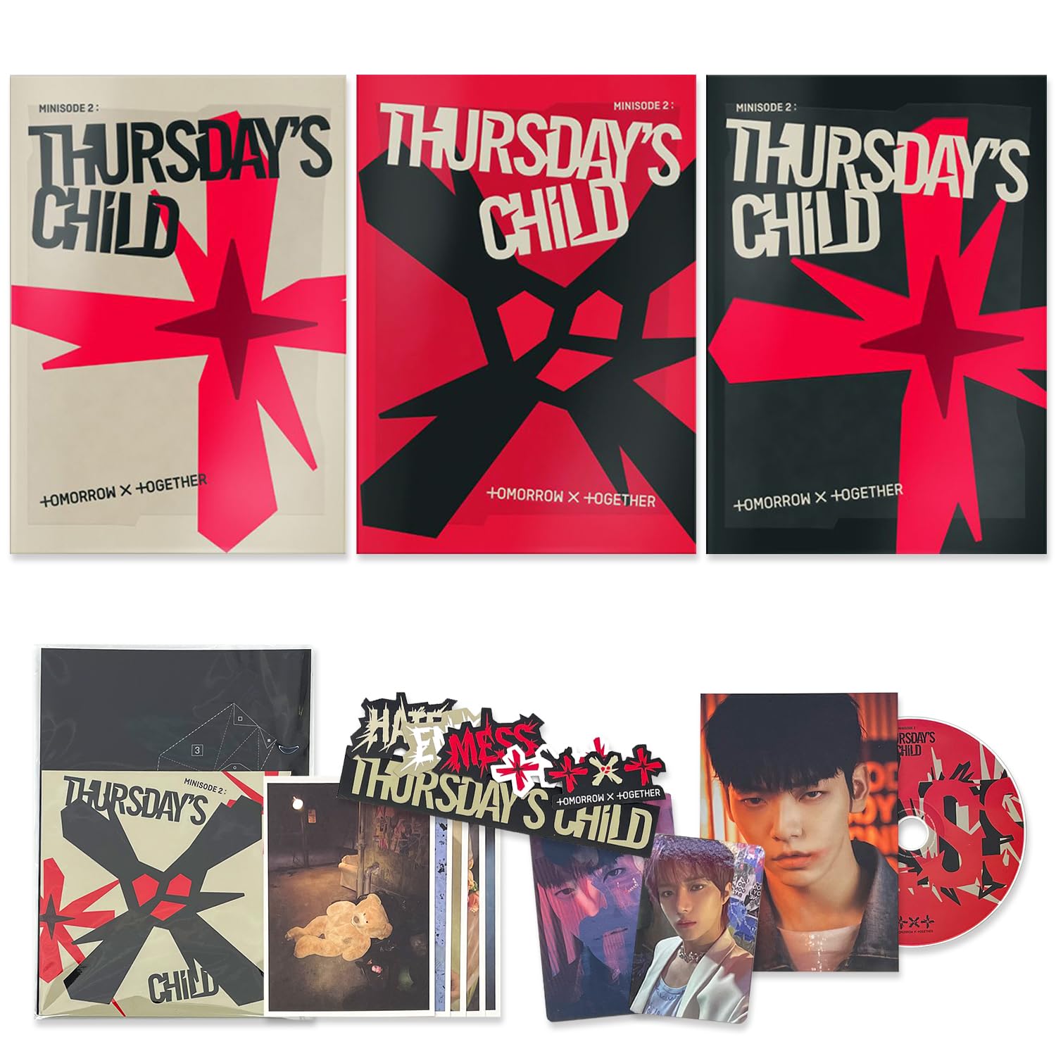 minisode 2: Thursday's Child 4th Mini Album (Random Ver.) Photobook + CD + Photocards + Stickers + Postcard + Logo Paper Toy + 5 Extra Photocards Official K-POP Sealed Album