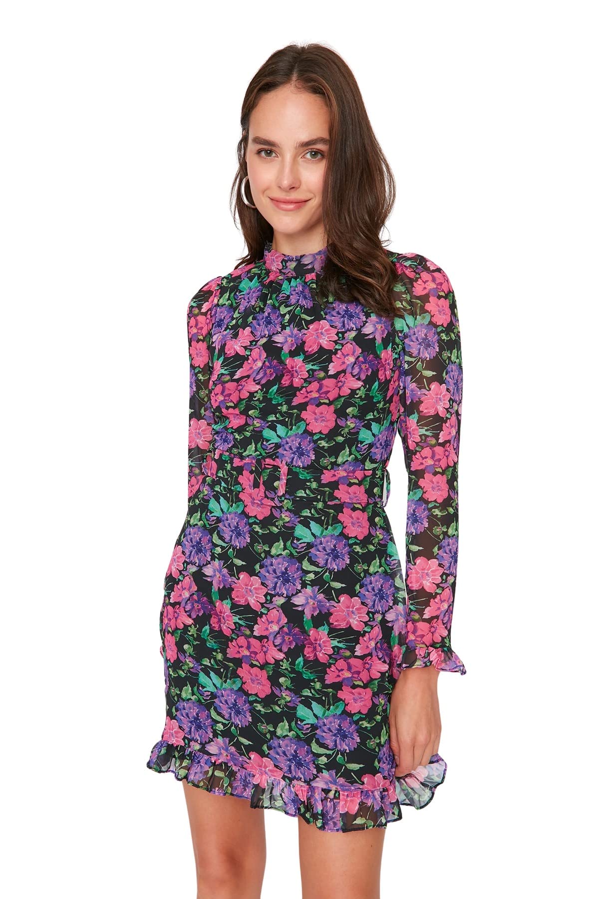 Trendyol Women's Black Dress - A-Line Size 34