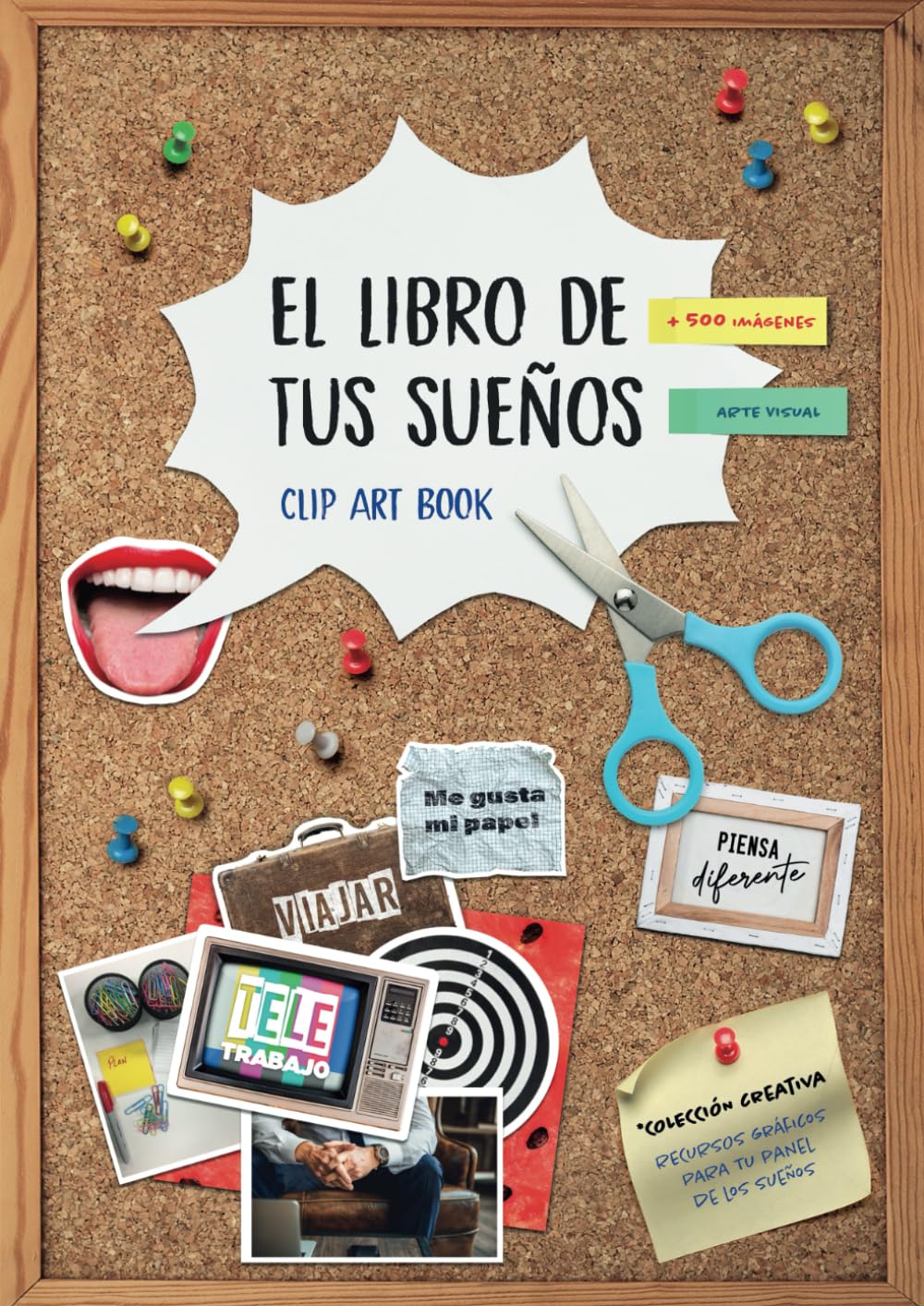 Livre de scrapbooking vision board espagnol clip art images pour tableau de reves