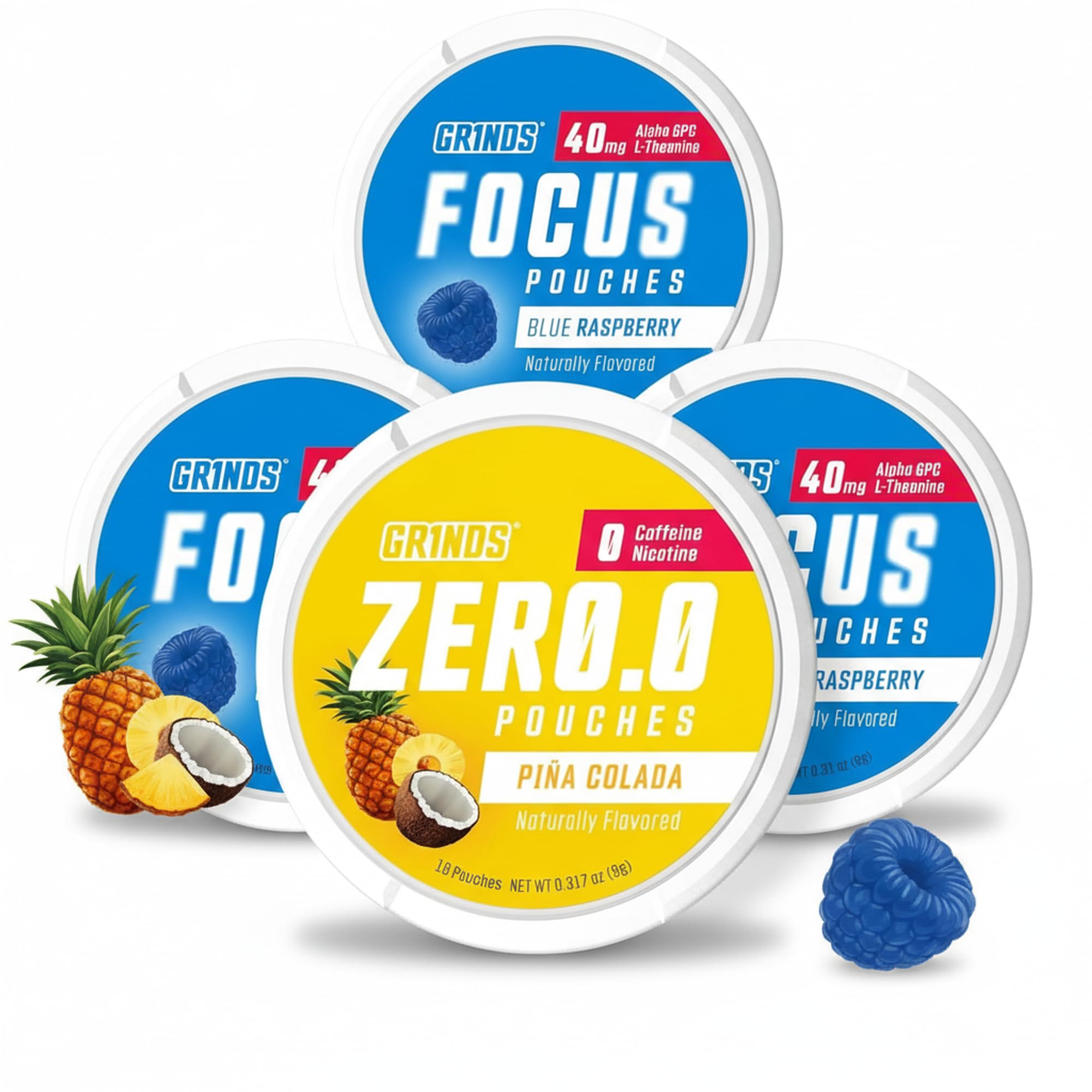 Amazon.com: GRINDS Pouches Variety Pack: 3 Zero.0 Piña Colada & 3