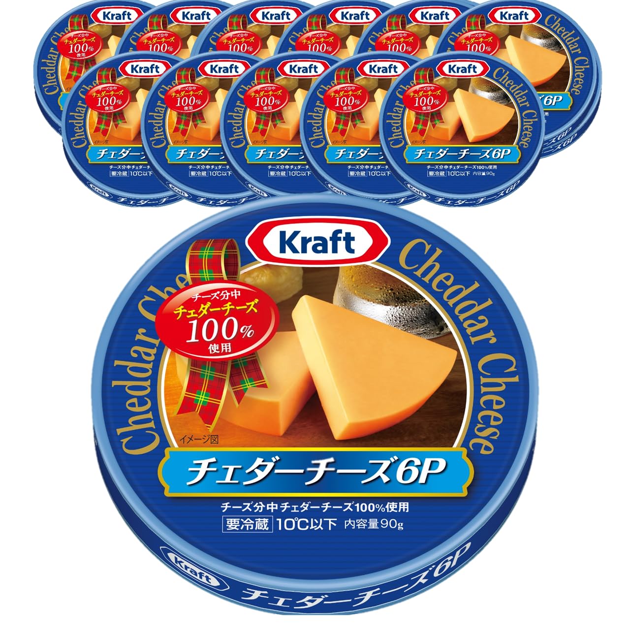 Amazon.co.jp: クラフト チェダーチーズ 6P 90g×12個入り[チーズ