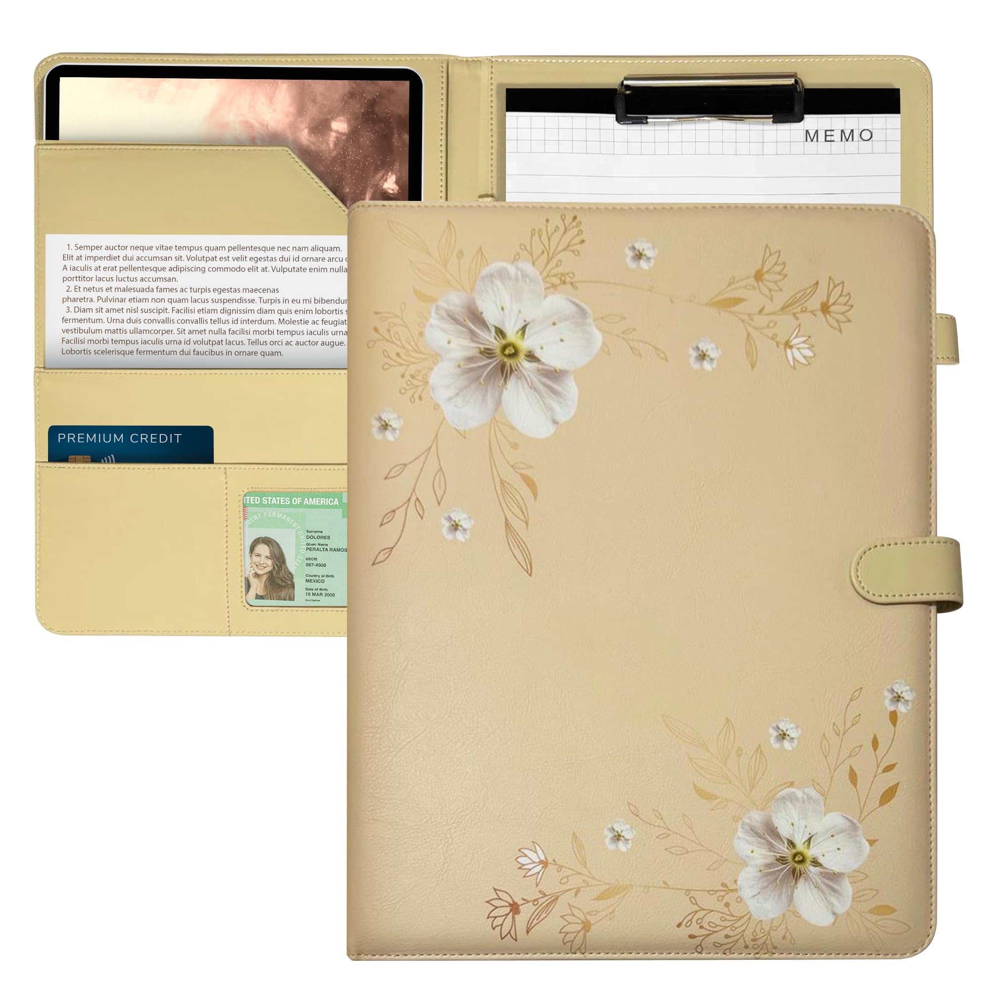 Empower Your Career with Our Professional Portfolio for Women - Elevate Your Style and Success! Portafolio with Notepad, resumen Portfolio Folder,Portfolio Notebook,