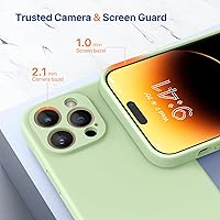 Vista 94 de Miracase Funda diseñada para iPhone 13 Pro Max con protector de pantalla, [forro de microfibra suave antiarañazos], funda protectora de silicona