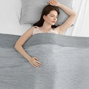 Elegear Revolutionary Cooling Blanket Throw, Absorbs Heat to Keep Body Cool for Night Sweats, Arc-Chill 3.0 Cool Fiber Q-Max>0.5 for Hot Sleepers, Lightweight Summer Cold Blankets for Sleeping, Grey