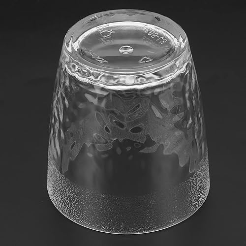 Miniatura 7 de Firlar Vasos acrílicos de 6.8 fl oz, taza de agua irrompible, vasos reutilizables de PC, vaso apilable para bebidas para fiesta en casa, agua, café,