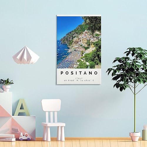 Miniatura 4 de Póster Positano con impresión colorida, arte de pared Positano, decoración de fotos Positano, impresión de viaje de regalo, póster de arte en lienzo