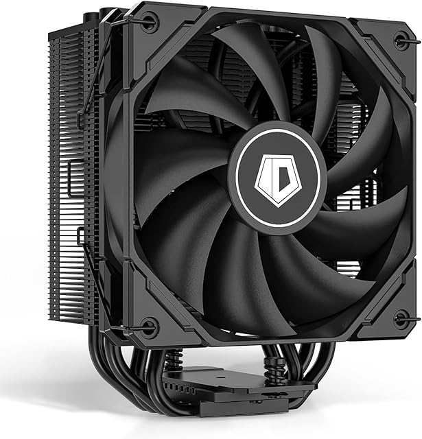 ID-COOLING SE-224-XTS Black CPU Cooler 4 Heatpipes CPU Air Cooler 120mm PWM Fan CPU Fan for Intel LGA1700/115X/1200; AMD AM4/AM5