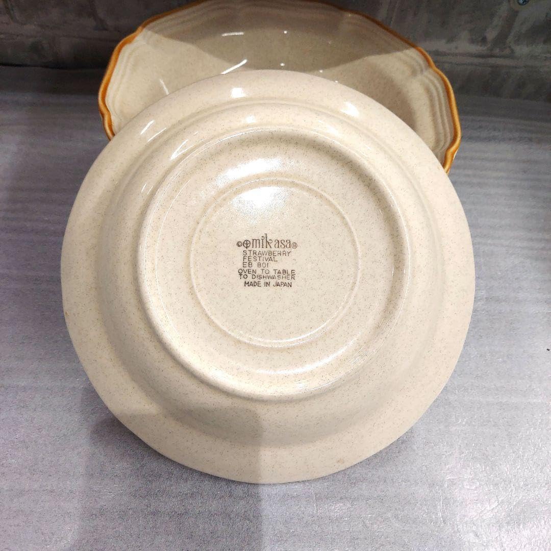 Amazon | mikasa ミカサ カレー皿 5枚セット レトロ ストロベリー