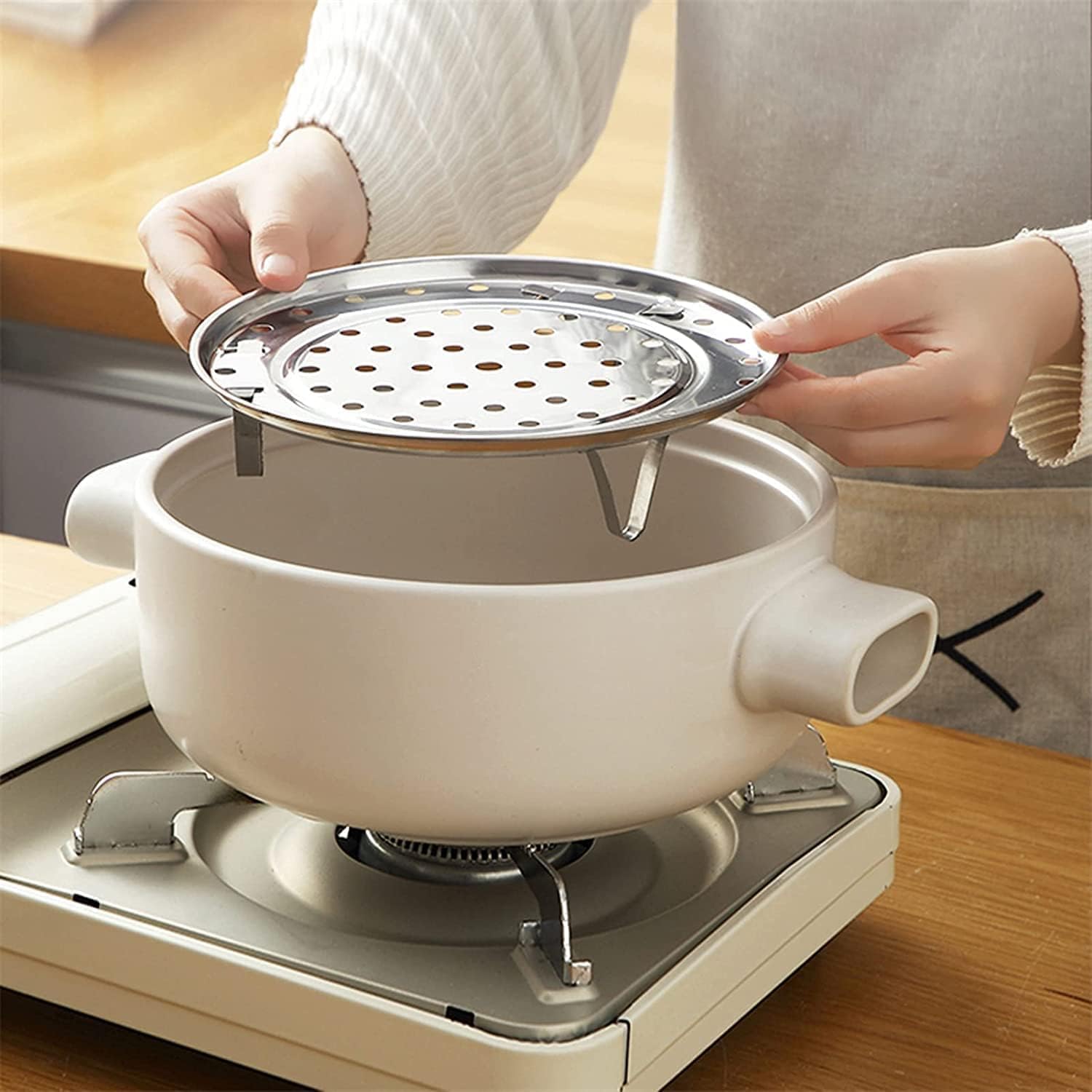 Stainless Steel Steaming Rack - 22cm -7