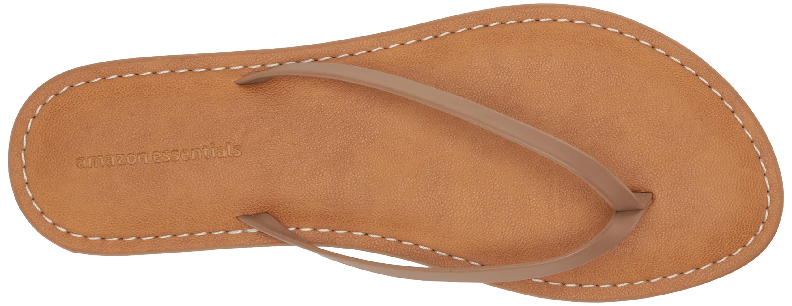 Amazon Essentials Women's Thong Sandal: 7.5 Dark Brown