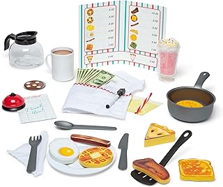 Melissa & Doug – Juego de casa Star Diner Restaurante (41 Piezas)