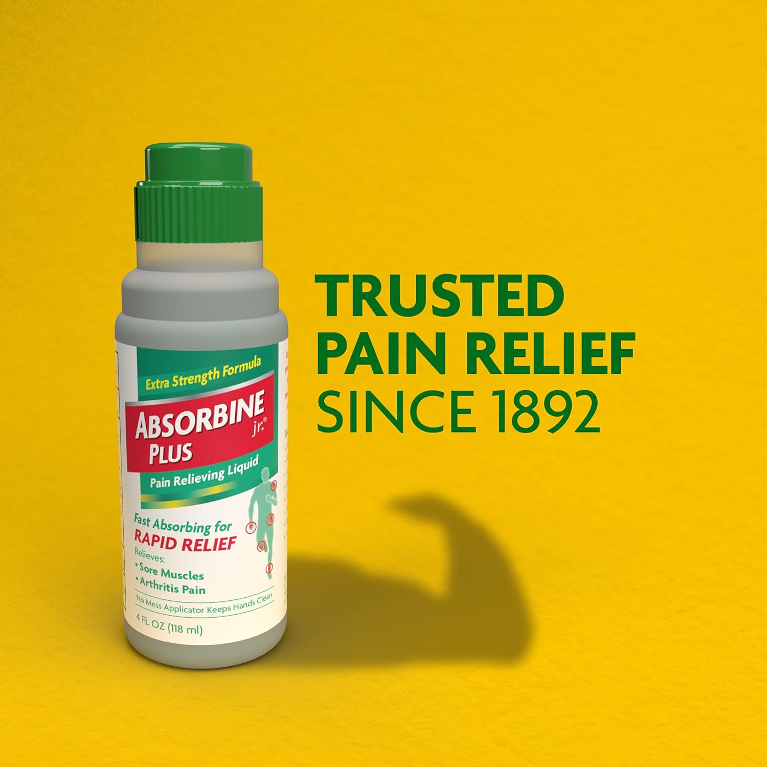 Absorbine Jr Líquido para aliviar el dolor con mentol para dolores