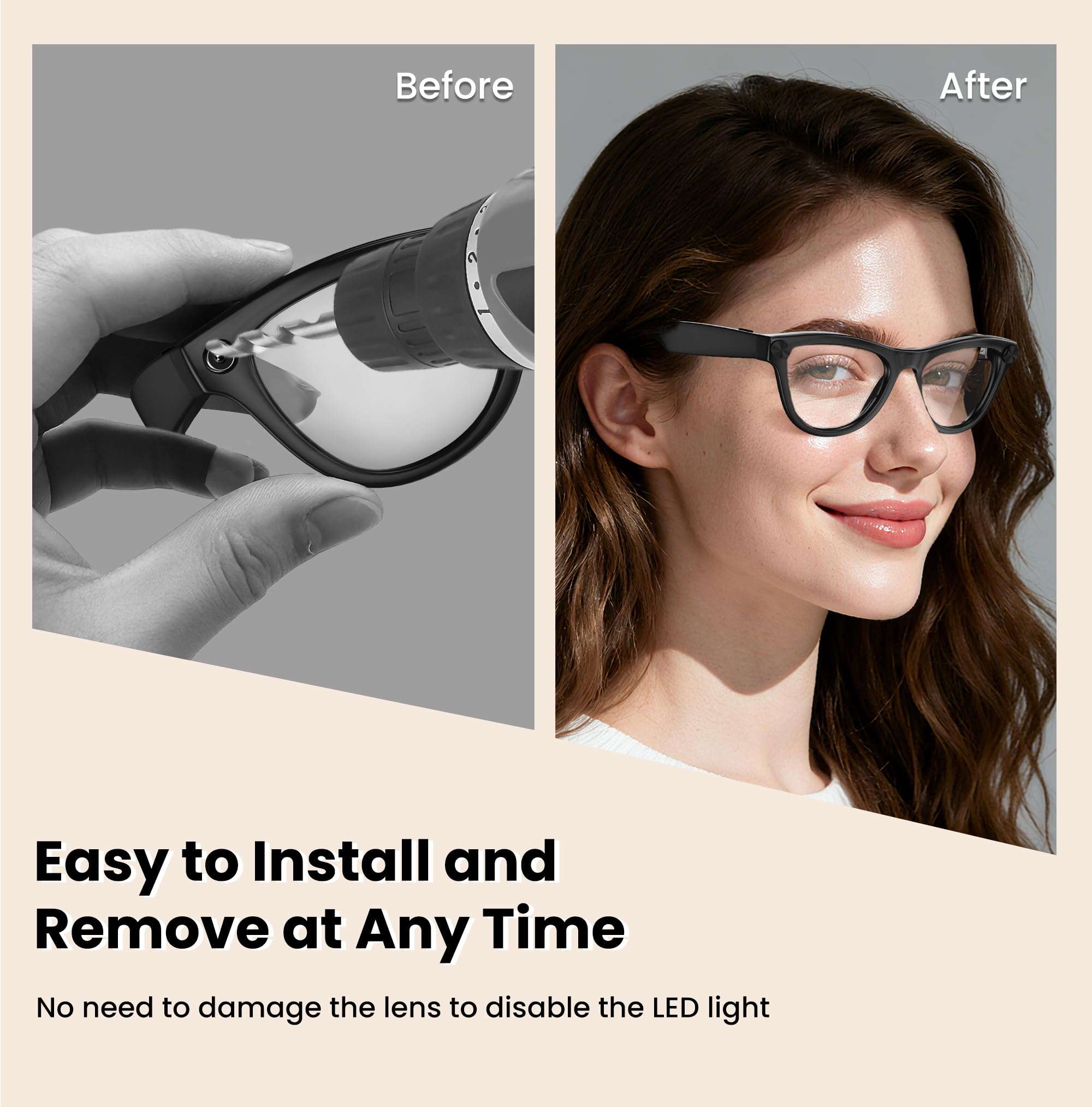 Amazon.com: Camera Privay Cover for Ray-Ban Meta Glasses