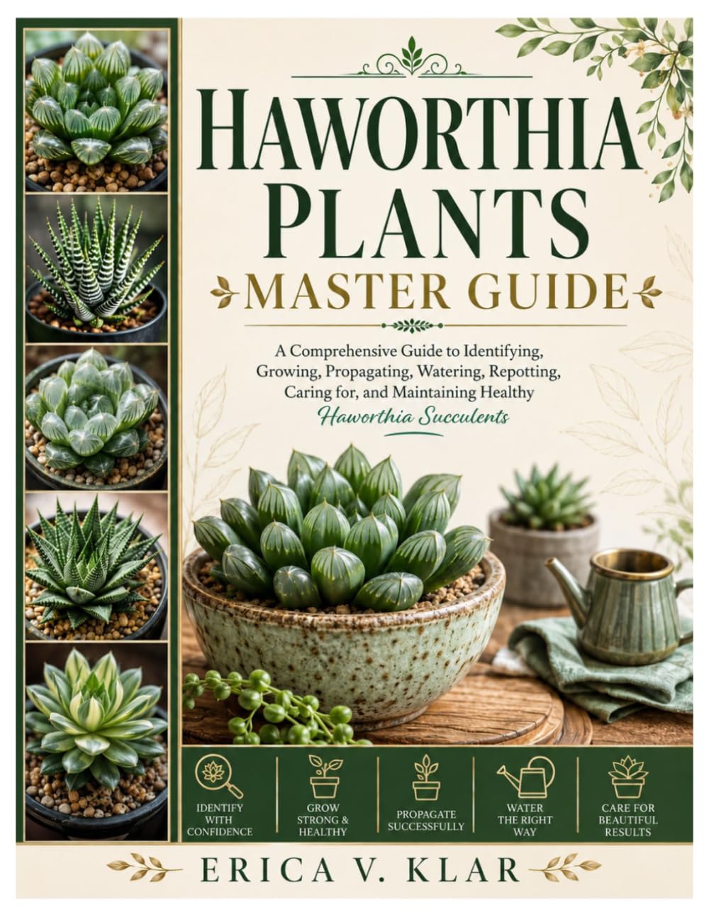 Haworthia Plants Master Guide: A Comprehensive Guide to Identifying, Growing, Propagating, Watering, Repotting, Caring for, and Maintaining Healthy Haworthia Succulents