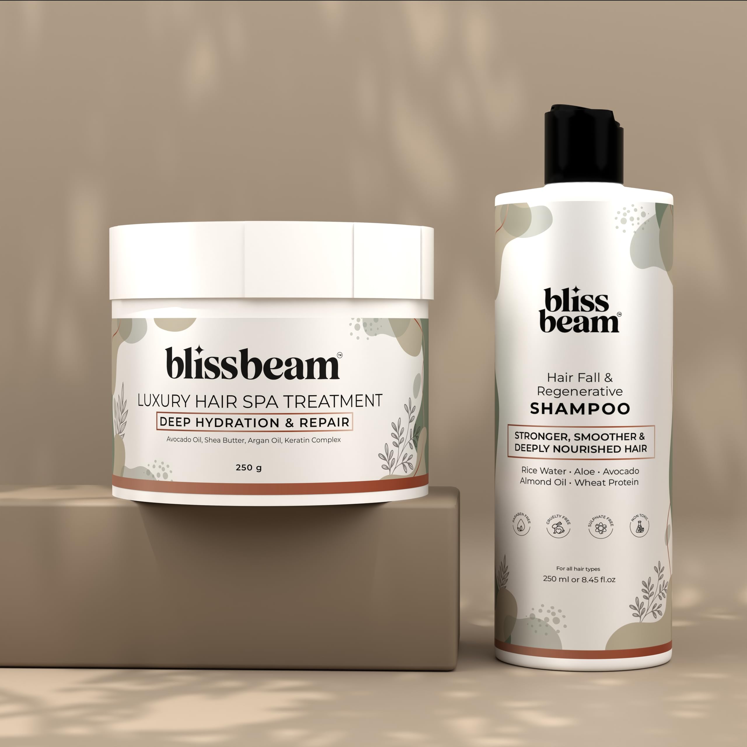 Luxury Hair Spa Treatment with Shampoo, Deep Hydration & Repair, Avocado Oil, Shea Butter, Argan Oil, Keratin Complex, White, 250g, 250ml-image-35