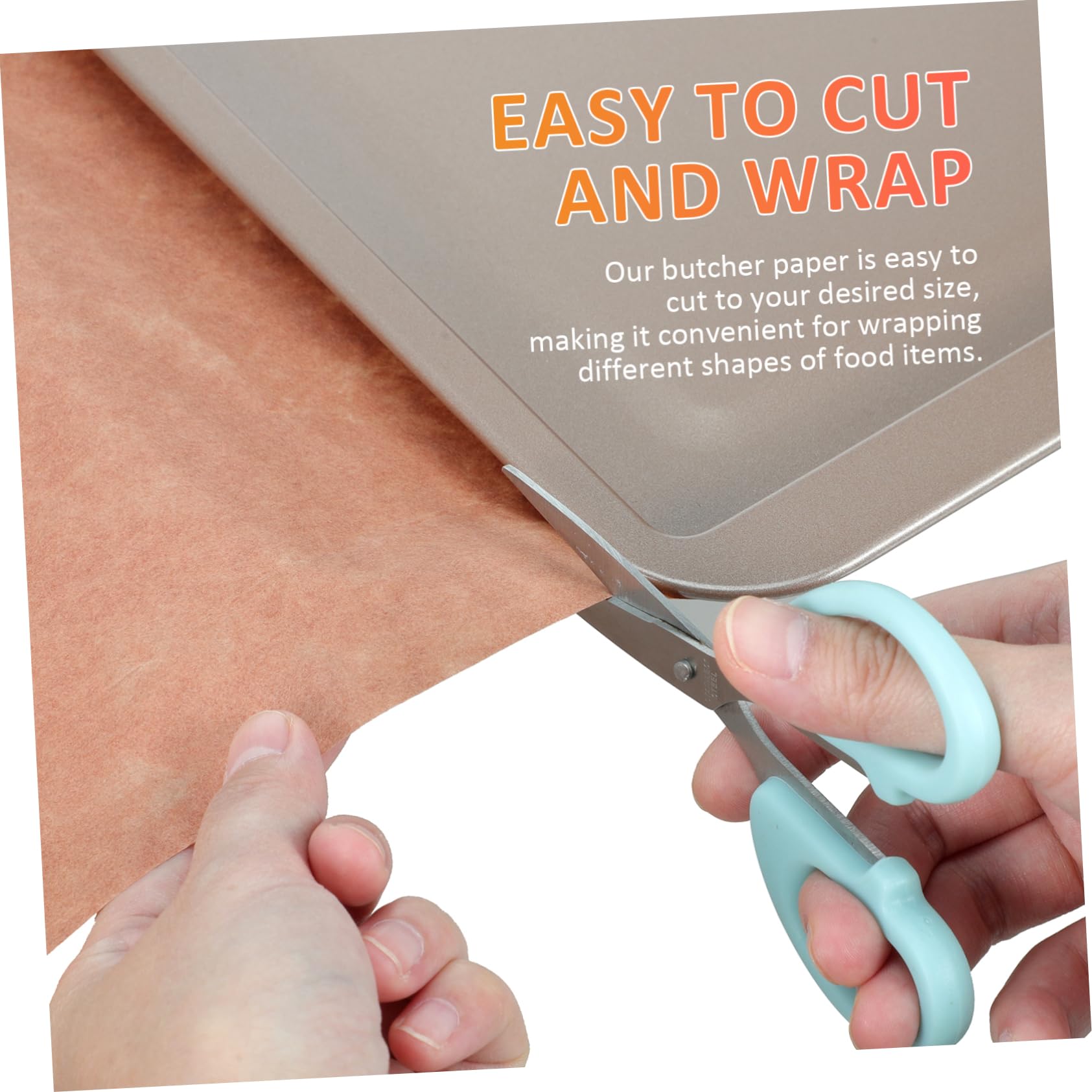ULTECHNOVO Papel de Carnicero Gramos Papel Pergamino Antiadherente para Barbacoa y Envoltura de Carne para Hornear y Ahumar Casa