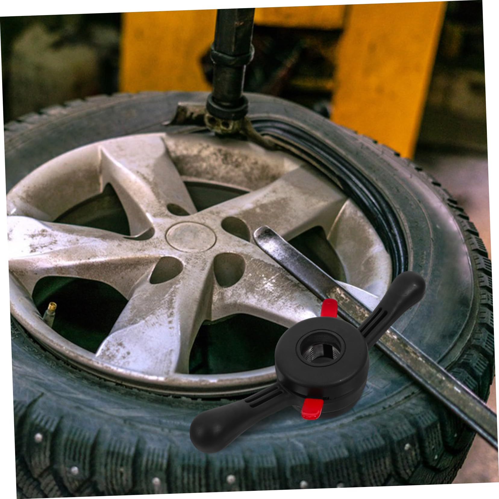 GARVALON Equilibradora de Neumáticos Tuerca de Liberación Rápida de Nylon 38mmx3mm para Herramientas de Automóviles Resistente Balanceo de Ruedas