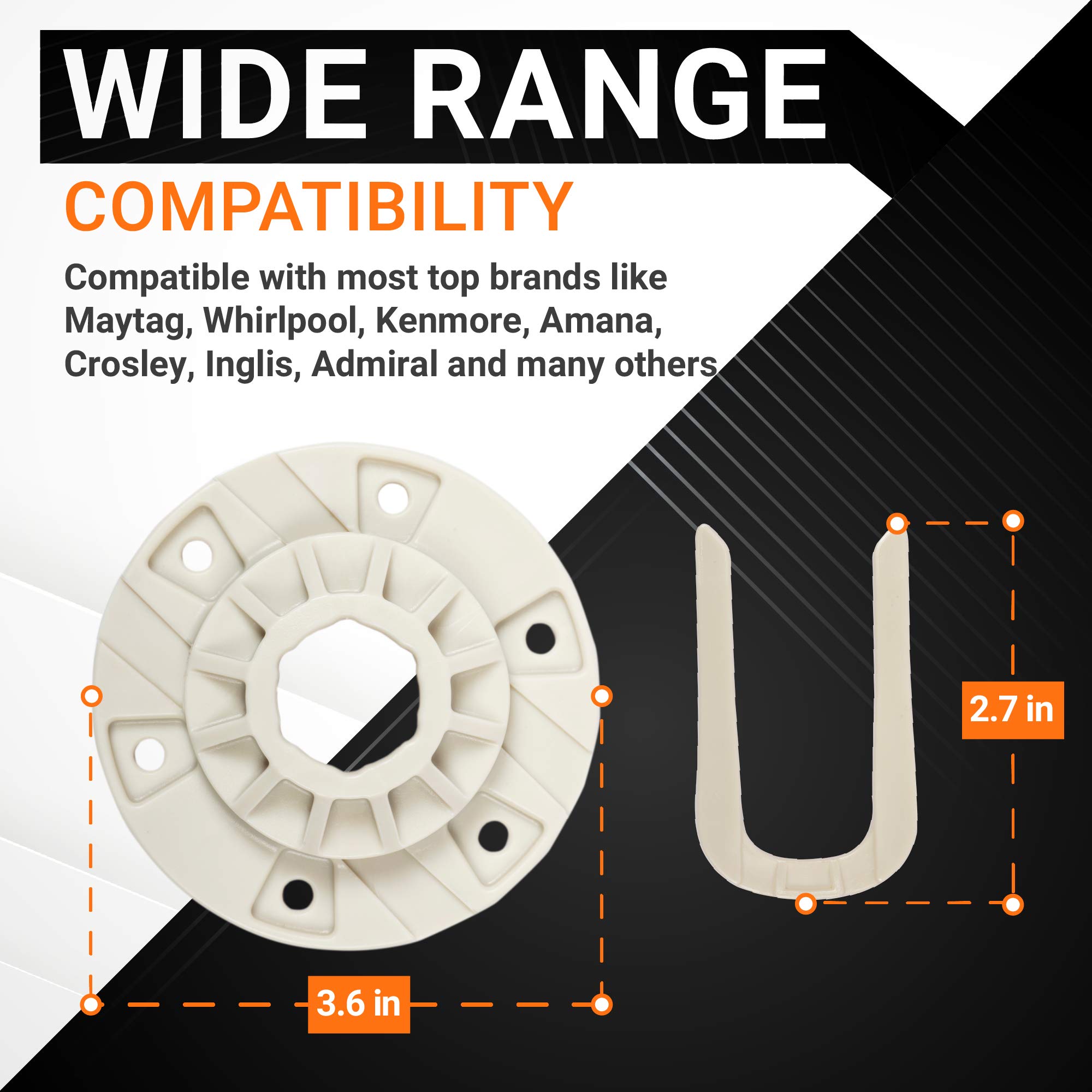 Kit Di Ricambio Per Mozzo Rondella W10528947, Confezione Da 2 Pezzi Per - Foto 8