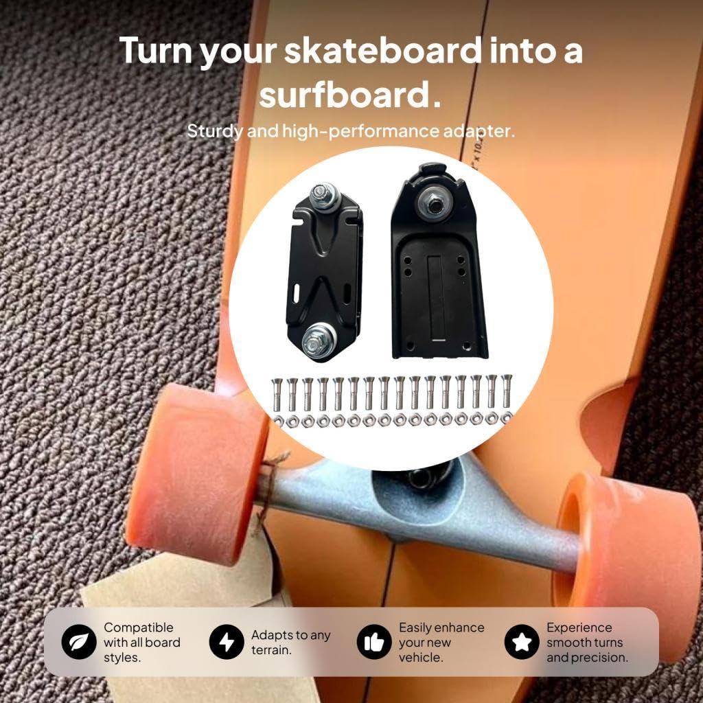 Générique Trucks 6.25" Planche de Surf Patinage Surf Planche à roulettes Adaptateur de Surf Rail Pont Support de Ressort Base Adaptateurs