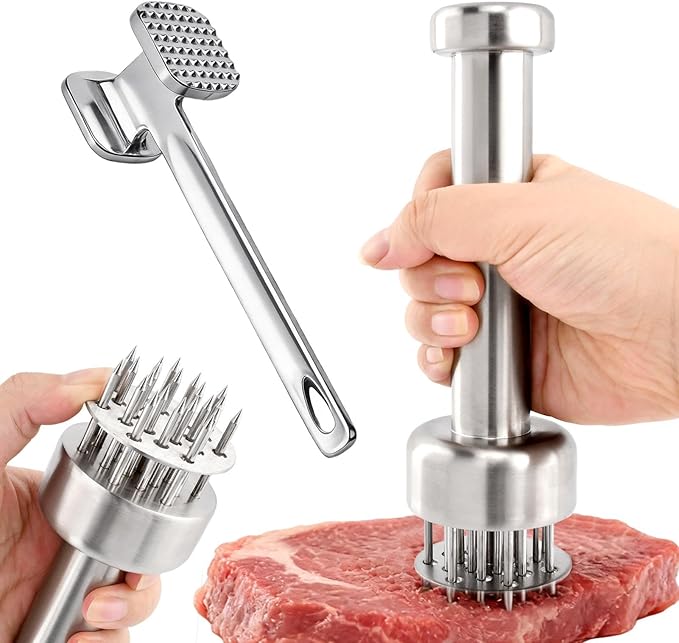 Set de 3 Ablandadores de Carne con Martillo y Cepillo miniatura 8