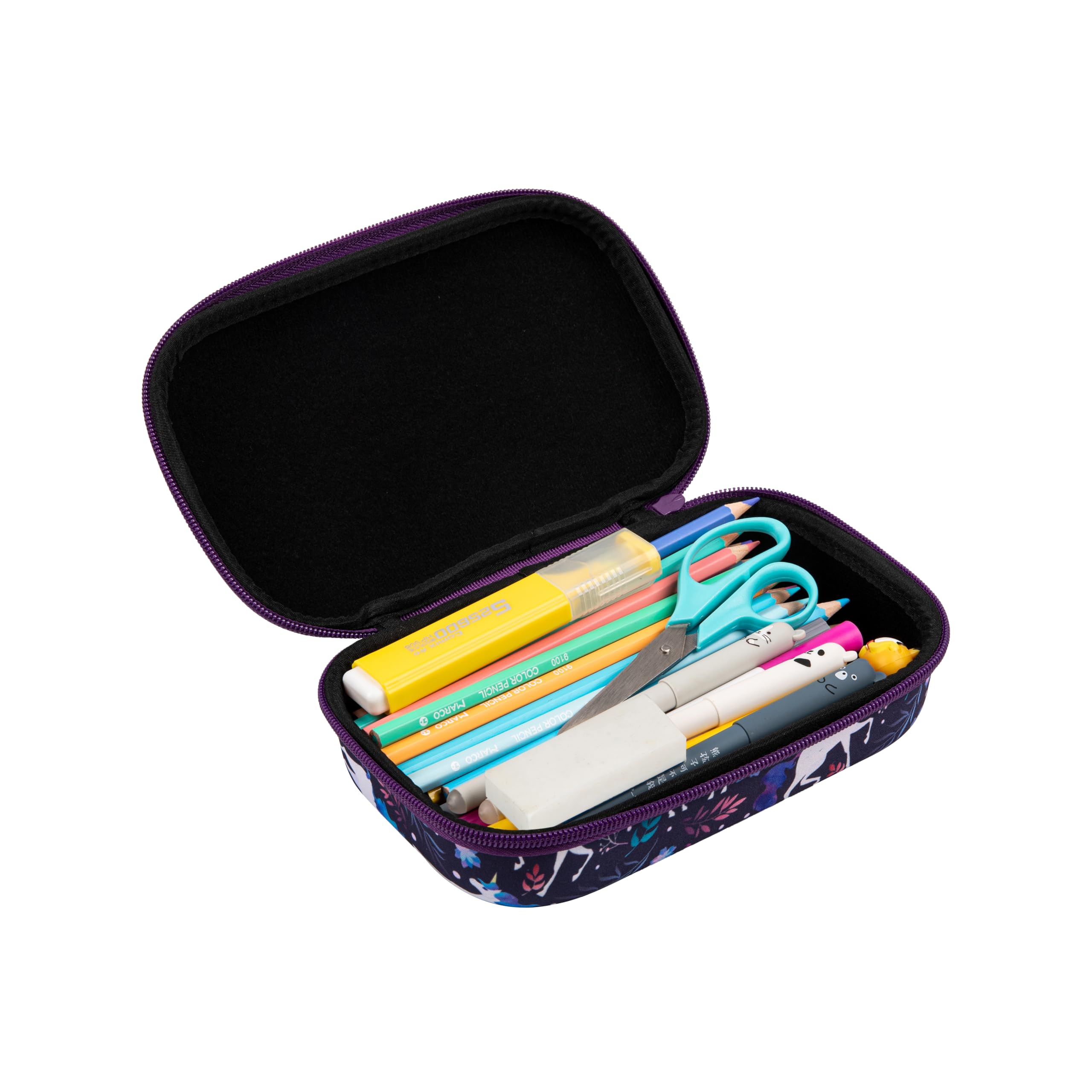 ZIPIT Einhorn-Federbox für Mädchen, Federmäppchen für die Schule, Organizer, Federmäppchen mit großem Fassungsvermögen