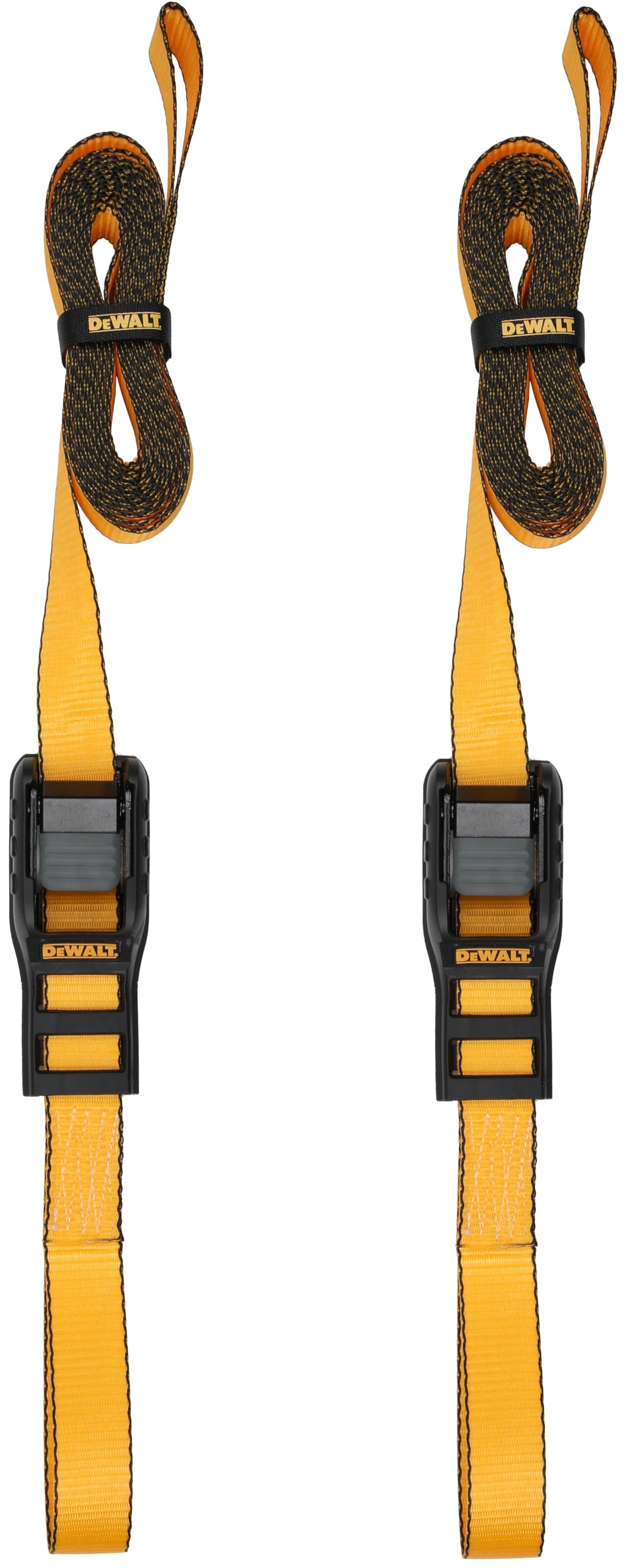 DEWALT DXBC90046 - Cinghie di ancoraggio di alta qualità, 3,2 x 3,2 cm, carico di lavoro sicuro 303,9 kg, resistenza alla rottura 0,9 kg, confezione da 2