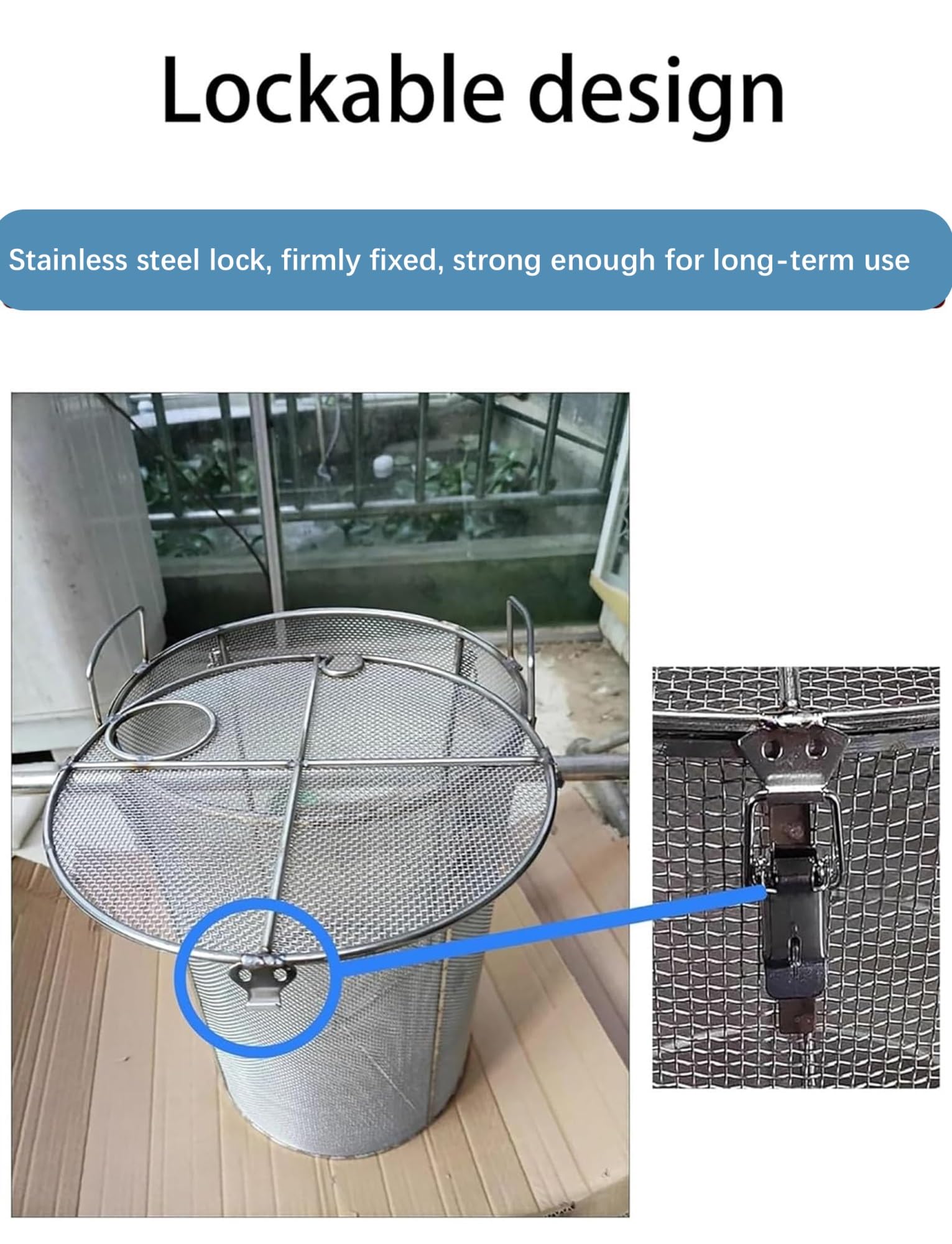 Protector de bomba de acero inoxidable resistente, jaula de filtro de malla de 5 mm sin obstrucciones para bombas de sumidero, sumergible, estanque y pozo, protección duradera para sistemas de bomba
