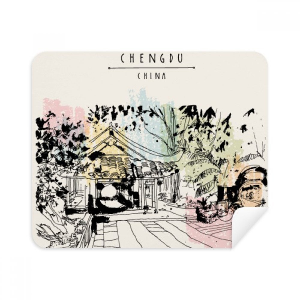 A Peaceful Pavilion in Lijiang of China Cleaning Cloth Screen Cleaner 2pcs Suede Fabric