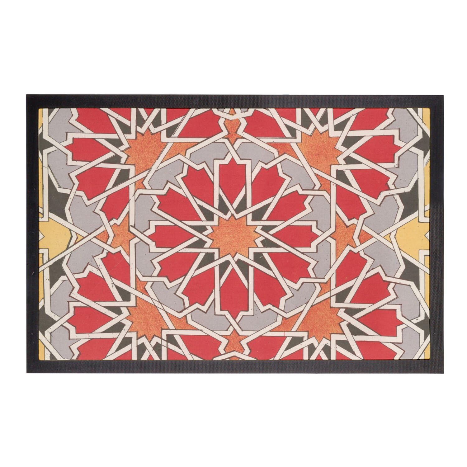 Paillasson Art Nouveau motif étoile 75x50cm idéal pour sublimer le couloir