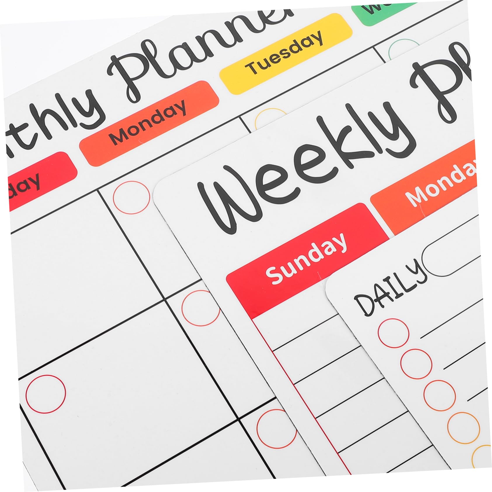 2sets Lavagna Magnetica Cancellabile Per Frigorifero Planner Settimanale e Mensile Organizzatore Di Appunti Lavagna Da Scrivania Facile Da Pulire e Riutilizzabile Con Accessori