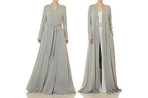 Heathered Gray Maternity Robe: The Epitome of Elegance for Your Photoshoot