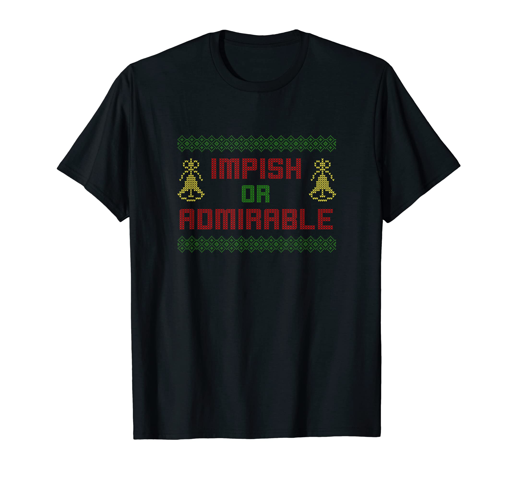Impish Or Admirable Funny Christmas Belsnickel T-Shirt