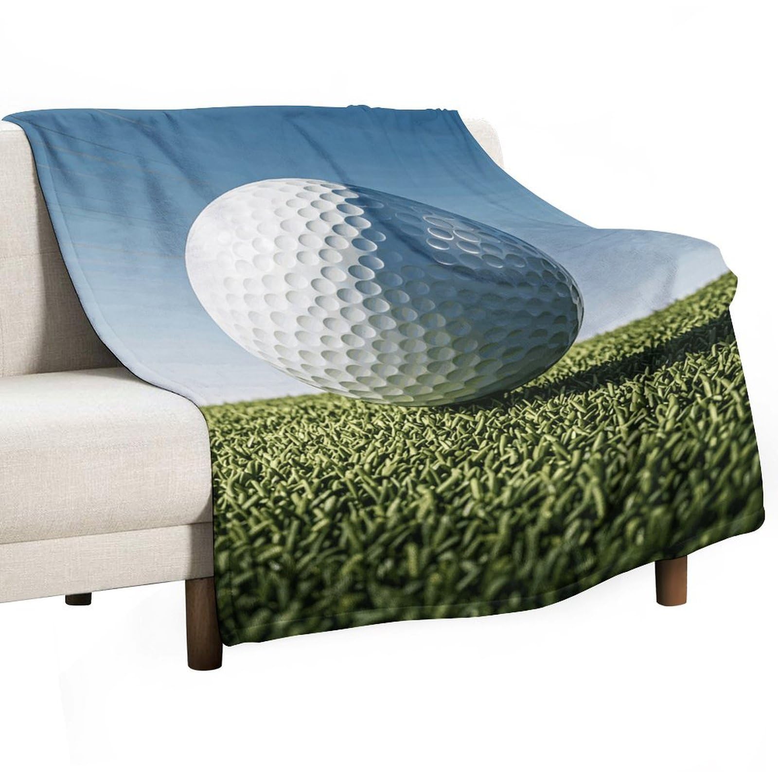Plaid flanelle golf léger pour éviter le froid en voyage et lit