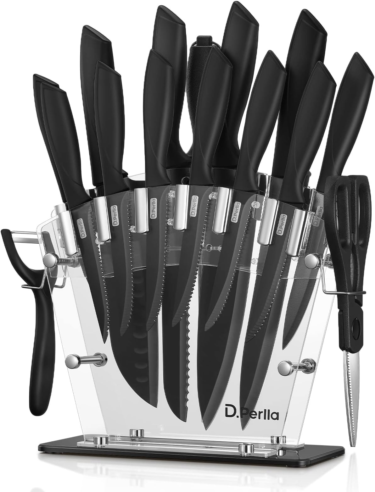 Amazon Basics 14 Piece Knife Block Set Black Amazon.de Home & Kitchen