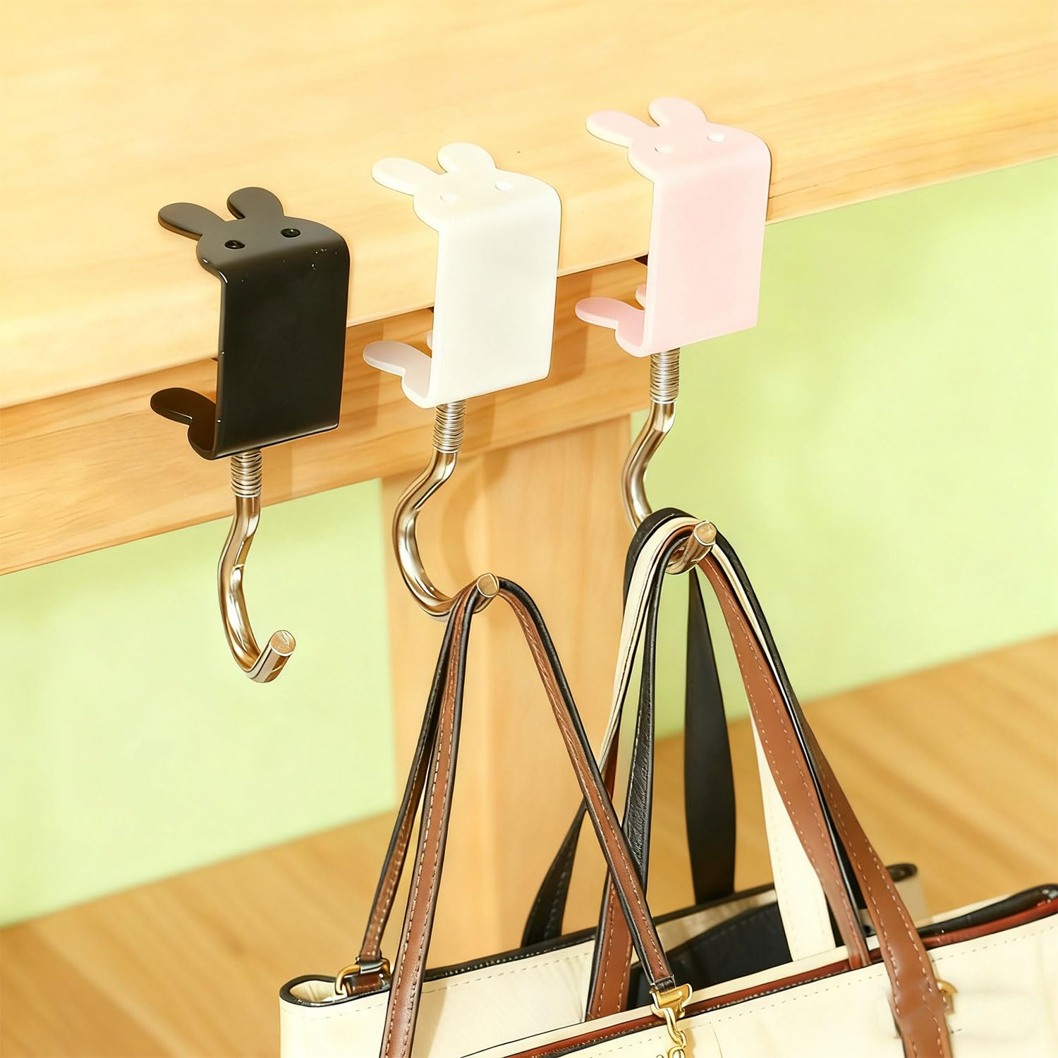 Amazon｜【クランプ式で穴あけ不要】デスク下 収納 3個テーブルフック