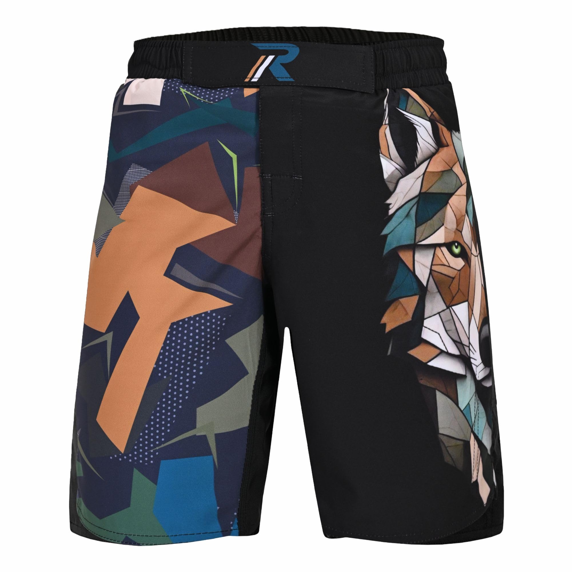 ROAR-INT Kids Mixed Martial Arts MMA Shorts BJJ Cross Training Gym Boxing Grappling Kickboxing Muay Thai Workout Shorts
