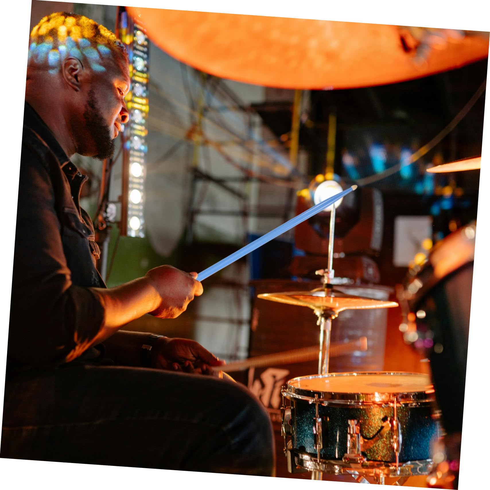 Baquetas de Doble Punta para Timbales y Cajas de Baquetas Arce Parches de Fieltro Accesorio para Instrumentos de Percusión para Caja de Marcha