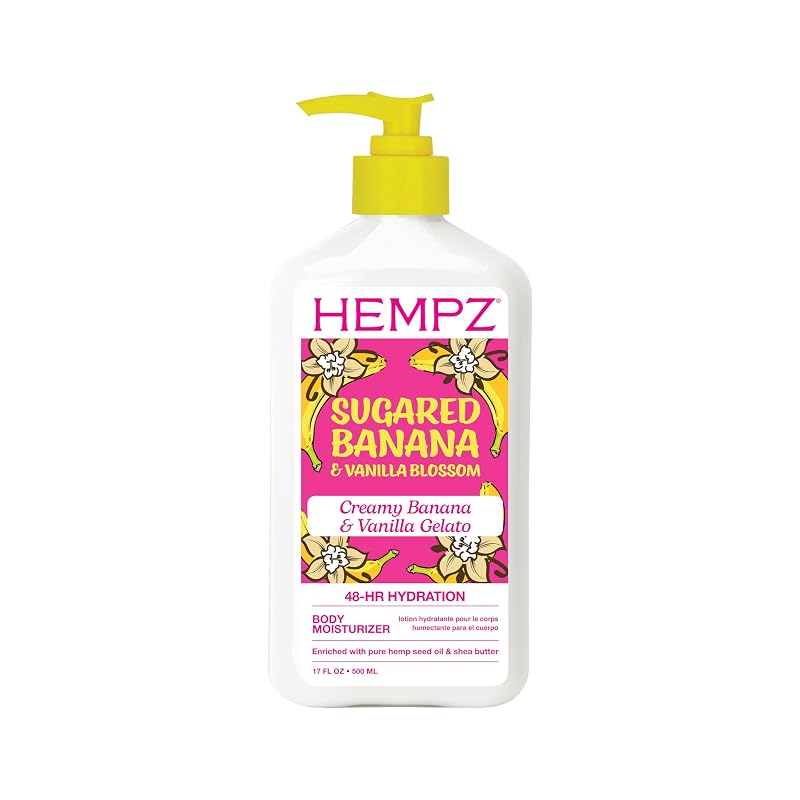Loção Corporal e para as Mãos Hempz Banana & Vanilla Blossom, 500 mL